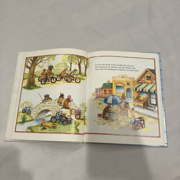Vintage 1997 Franklin Rides a Bike - Hardcover Book by Paulette Bourgeois - Picture 5 of 7